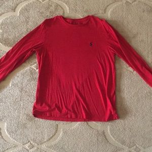 Red Ralph Lauren Polo long sleeve tee